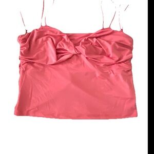 Anthropologie Sundry in Brooklyn Twist Front Tank Top Women’s L Pink Rose